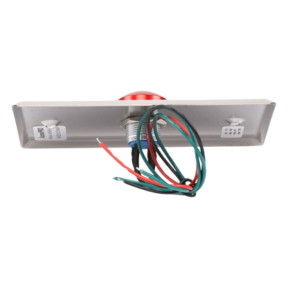Botón tipo Hongo / Redondo Color Rojo con LED / Estético / NO y COM