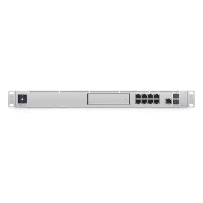 UniFi OS Console: Dream Machine Special Edition, 8 puertos LAN RJ45 con POE, 1 LAN SFP+, 1 WAN 2.5G RJ45 y 1 WAN SFP+, 128 GB de memoria interna.