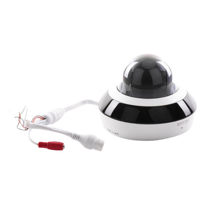 Mini Domo PTZ IP 4 Megapixel / 4X Zoom / H.265+ / 20 mts IR EXIR / WDR 120dB / PoE / IK10 / Exterior IP66 / Ultra Baja Iluminación / Micrófono