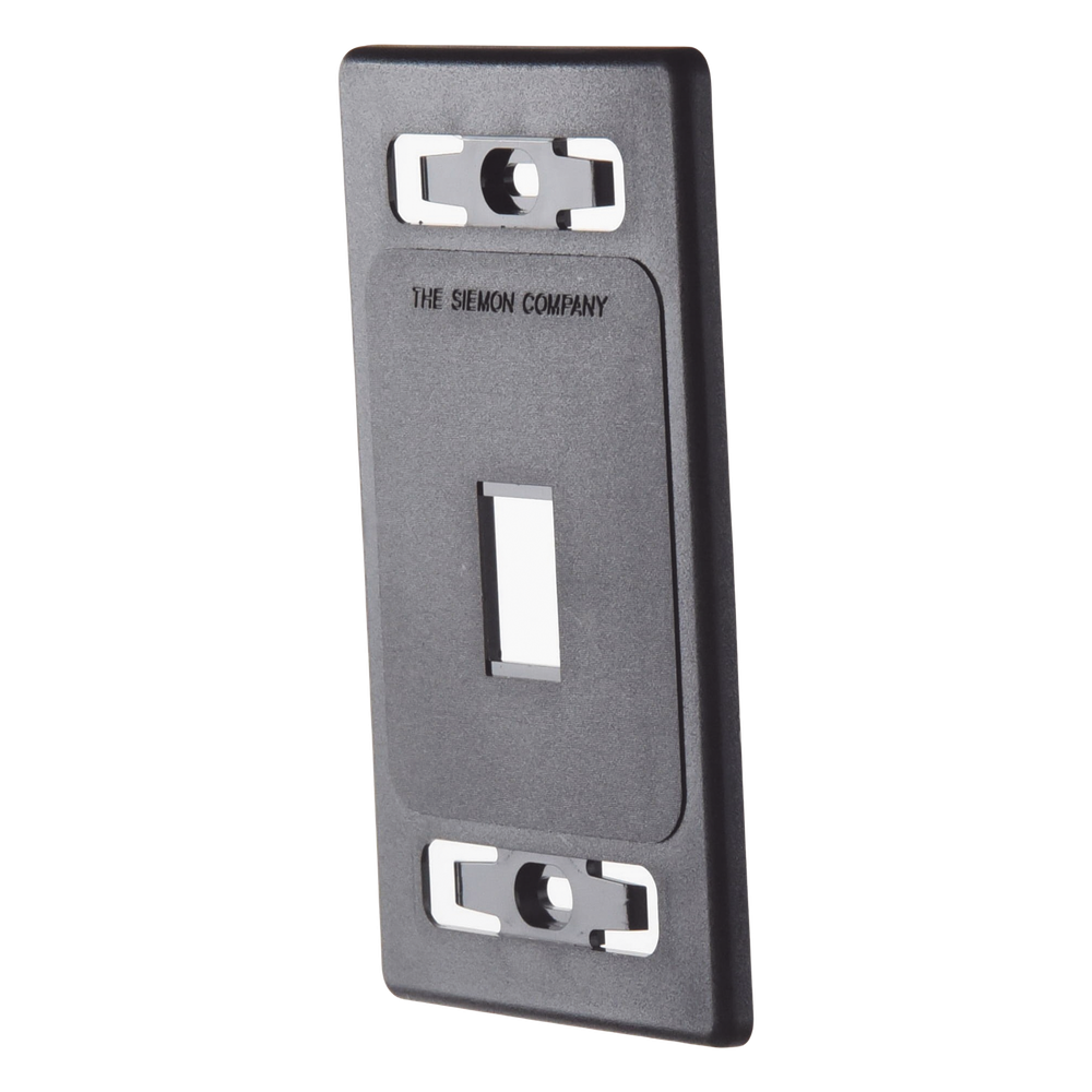 Placa de Pared Modular MAX, de 1 Salida, Color Negro