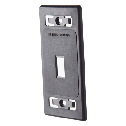 Placa de Pared Modular MAX, de 1 Salida, Color Negro