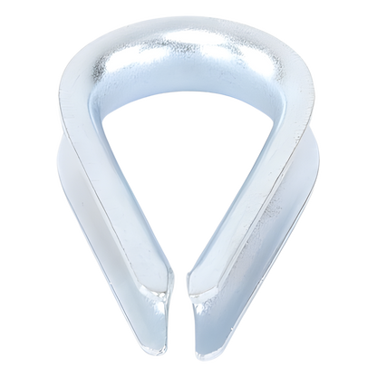 Cuello/ Guardacabo/ Rozadera para Cable de 1/4" de Acero Galv. por Inmersión