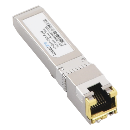 Transceptor Óptico SFP+ a RJ45 /10 Gbps / Conector RJ45 / 10GBASE-T / Distancia de hasta 30 m.
