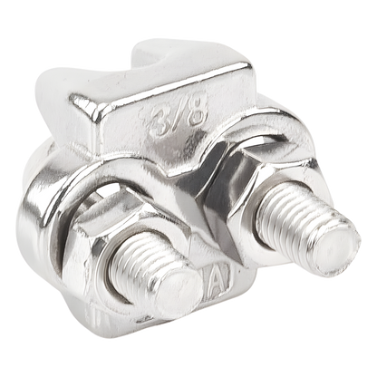 Nudo/ Perro/ Abrazadera Acero Forjado para Cable de 3/8", Acero Inoxidable.