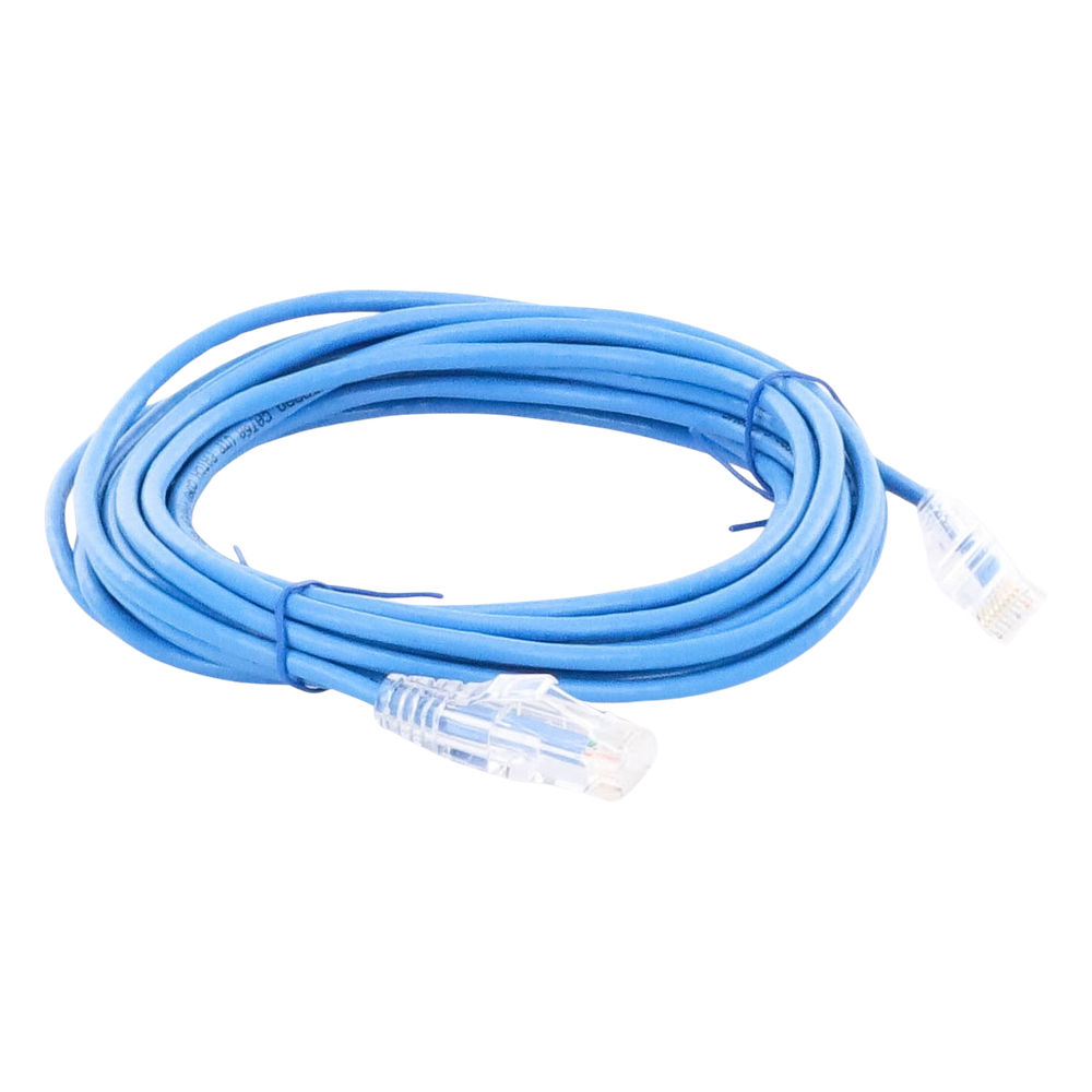 Cable de Parcheo Slim UTP Cat6A - 3 Metros (9.84 Pies) Azul, Diámetro Reducido (28 AWG)