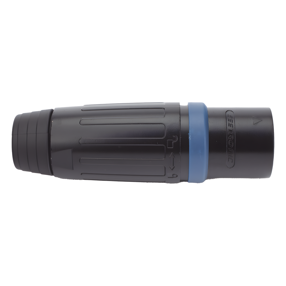 Speakon Conector de cable macho de 4 polos, carcasa negra, cable AWG10, 30A