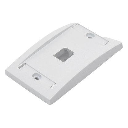 Placa de Pared Vertical Ejecutiva, Salida Para 1 Puerto Mini-Com, Con Espacios Para Etiquetas, Color Blanco