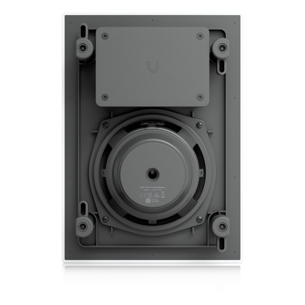 UniFi In-Wall Speaker Altavoz Empotrable de Pared / Woofer 6.5" 130W / Tweeter 1" Pivote ±15° / 8 Ohms / Cobertura Simétrica Axial de 90° / NDAA