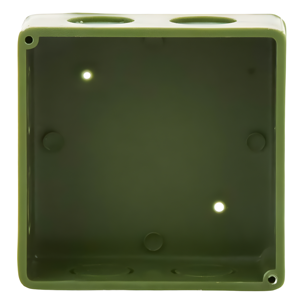Caja Cuadrada de 1/2" para Instalaciones de PVC Conduit Pesado.
