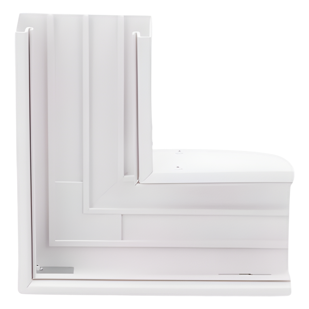 Sección en "L" color blanco de PVC auto extinguible, para canaleta TEK100 (5576-12100)