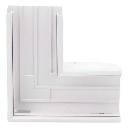 Sección en "L" color blanco de PVC auto extinguible, para canaleta TEK100 (5576-12100)