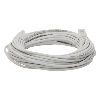 Cable de Parcheo Slim UTP Cat6A - 10 Metros (32.81 Pies) Blanco, Diámetro Reducido (28 AWG)
