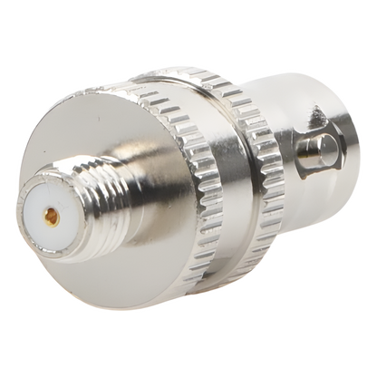 Adaptador en Línea de Conector BNC Hembra a SMA Hembra Corto / Celulares Motorola, Níquel/ Oro/ Teflón