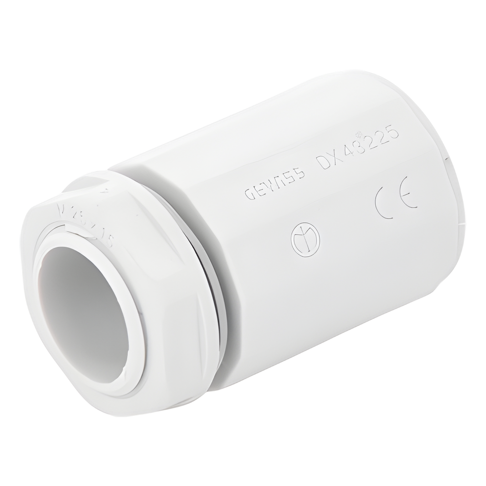 Conector de tubería rígida a caja (Racor), PVC Auto-extinguible, de 50 mm