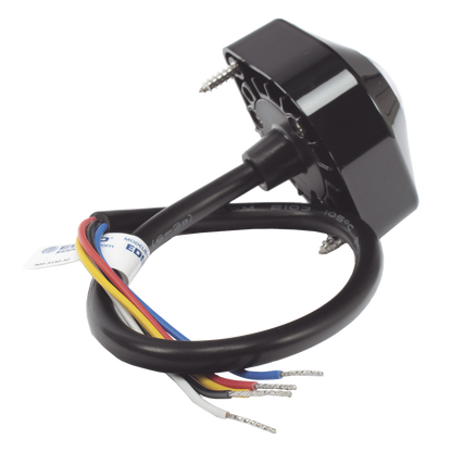 Estrobo Oculto de 6 LED, Ambar/Blanco, Lente Transparente, Bisel Negro