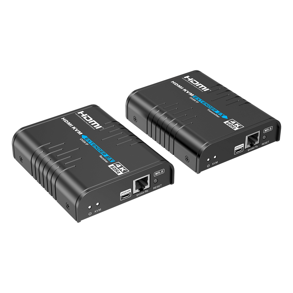 Extensor KVM HDMI 4K a 60 Hz | Transmisión hasta 120 mts con CAT6 | Resolución 4096x2160@60Hz | Ancho de Banda 18Gbps | HDCP1.4 y HDCP2.2 | Latencia