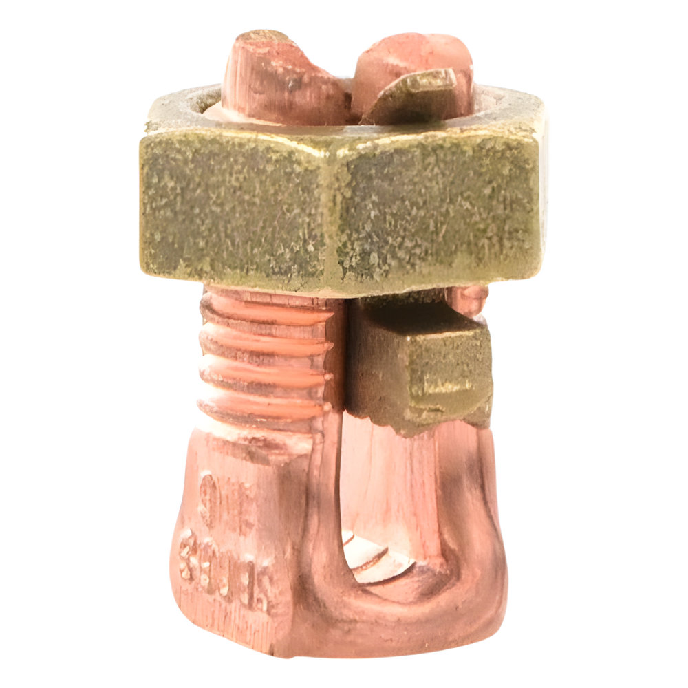 Conector Mecánico de Puesta a Tierra, de Cobre, Para Cables de Calibre 8 a 6 AWG