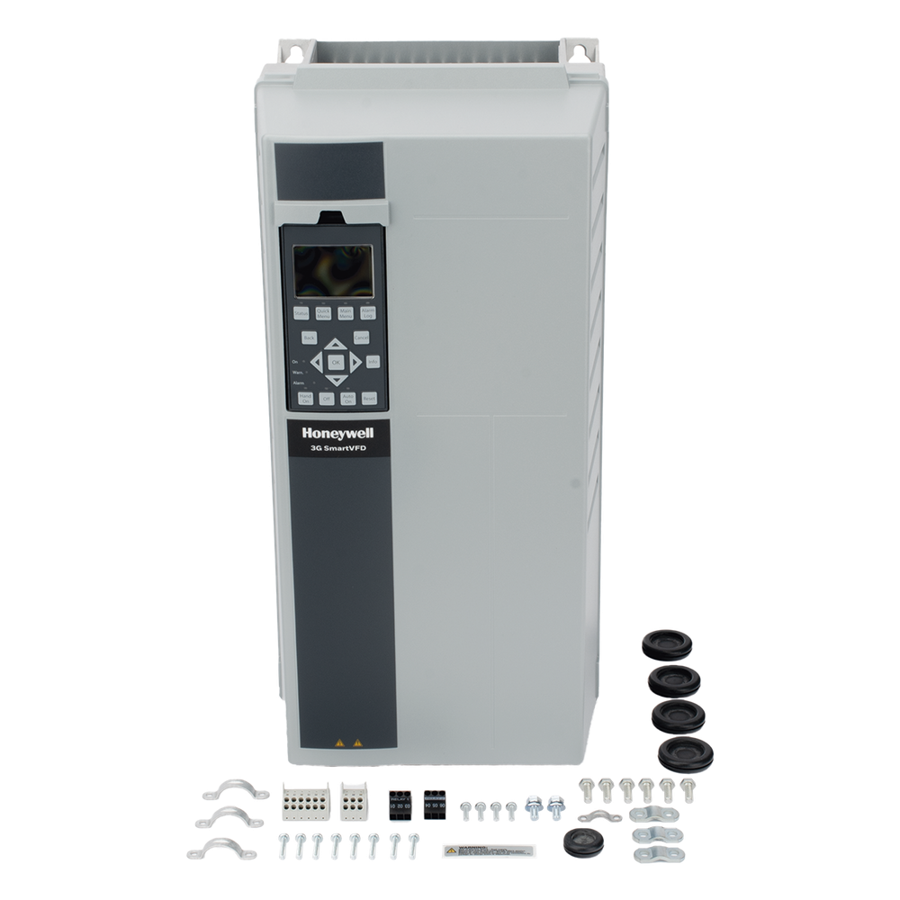 Variador de frecuencia trifásico para HVAC de 15 HP, 460 Vac, gabinete NEMA 1 con teclado gráfico