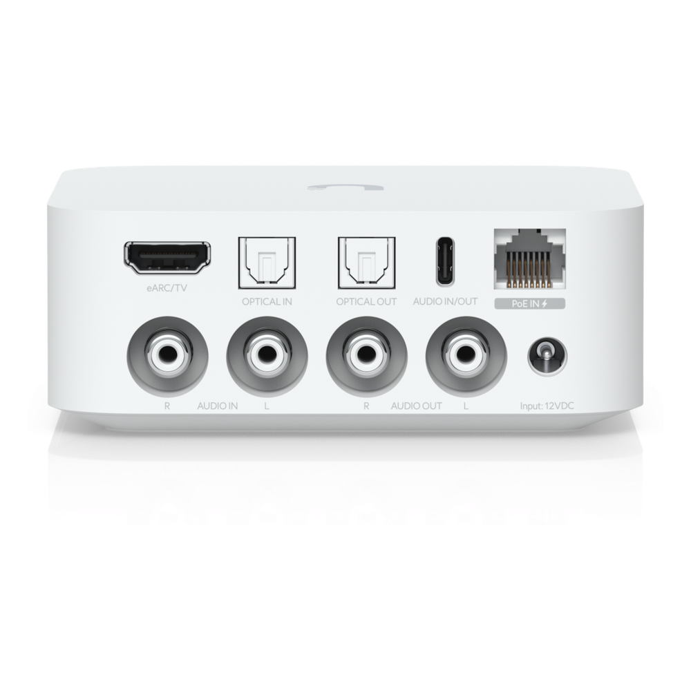 Streamer de Audio Digital PoE Multi-Zona Compacto con Diseño Versátil, Control Intuitivo y Compatibilidad con Múltiples Servicios de Streaming de