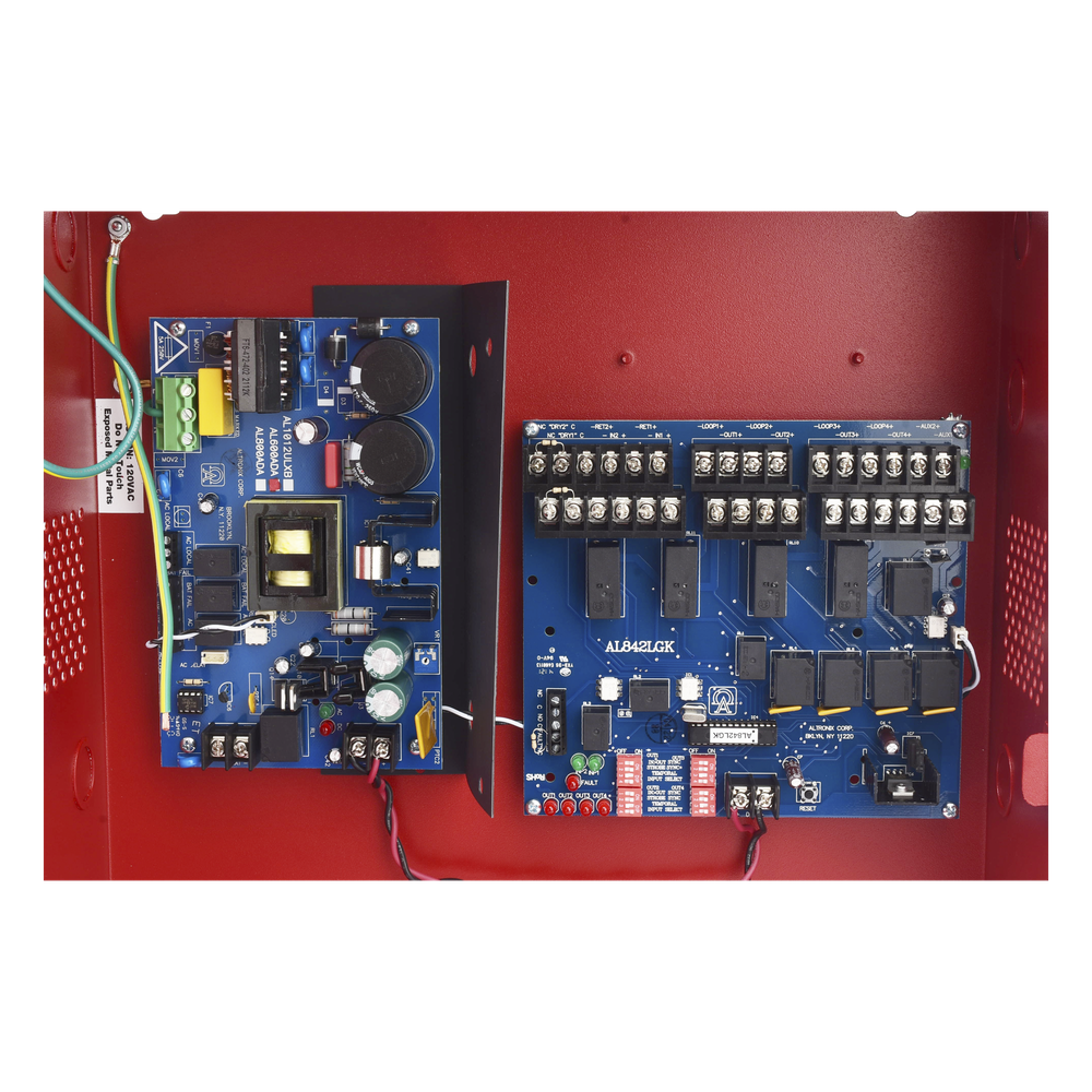 Fuente De Alimentación Remota Extensora De NACs, 12/24Vcd, 6A, 4 Circuitos (0500-02350), Listada UL, Aprobada FM