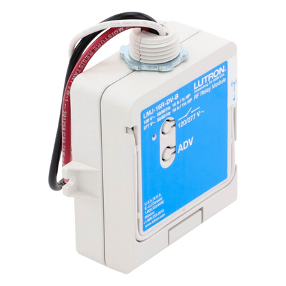Módulo de relé de radiofrecuencia con tecnología Softswitch, conmuta hasta 16 A de propósito general, 120/277 V, apto para plenum, compatible con RA2