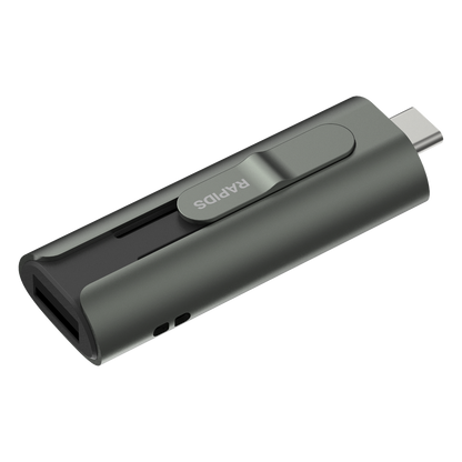 Memoria USB Dual impulsado por SSD Core / 256 GB / USB-C y USB-A / 1000 MB/s de Escritura