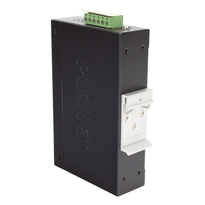 Convertidor de Medios PoE Industrial, Puerto SFP 1000BASE-SX/LX a Puerto RJ45 Gigabit con Salida PoE 802.3at (Hasta 30 W).