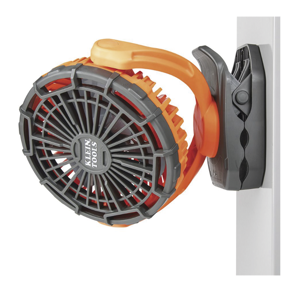Ventilador Inalámbrico-Portátil Recargable Ideal para el Trabajo. Montable por Pinza o por Potentes Imanes. Incluye cable USB-C