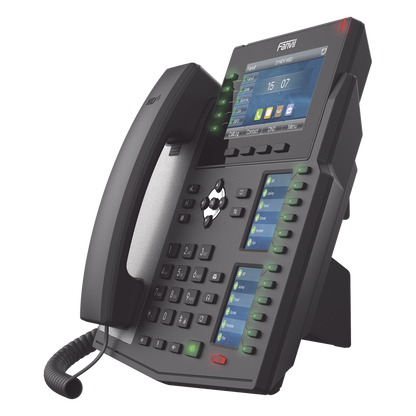 Teléfono IP Empresarial con Estándares Europeos, 20 lineas SIP con pantalla LCD a color, 60 teclas DSS/BLF, puertos Gigabit, IPv6, Opus , PoE/DC