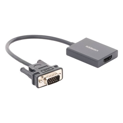 VGA Macho / Salida: HDMI Hembra / Resolución de 1080P@60Hz / Puerto Estéreo de 3.5 mm / Plug and Play, Sin Controlador / Longitud del Cable 15 cm