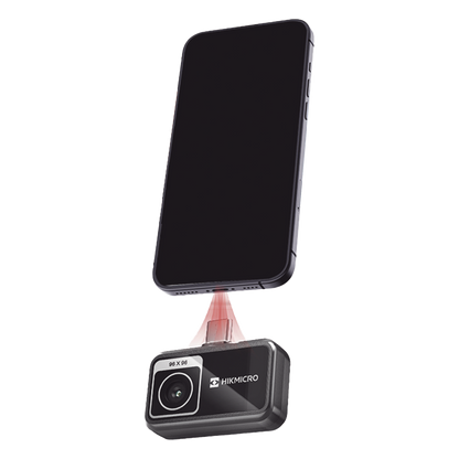 MiniE - Cámara Termográfica para Smartphone / Resolución IR 96 x 96 (9,216 píxeles) / SuperIR / Rango de -20°C a 400°C / Precisión ±2°C o ±2%