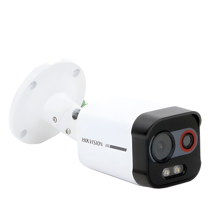 Cámara Bala IP Térmica y Óptica Biespectral / Análisis de Video (VCA) para Protección Perimetral / Clasifica Vehículo y Humano / Térmica 96 x 72