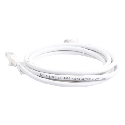 Cable de Parcheo UTP Cat6 - 2 Metros (6.56 Pies) - Blanco