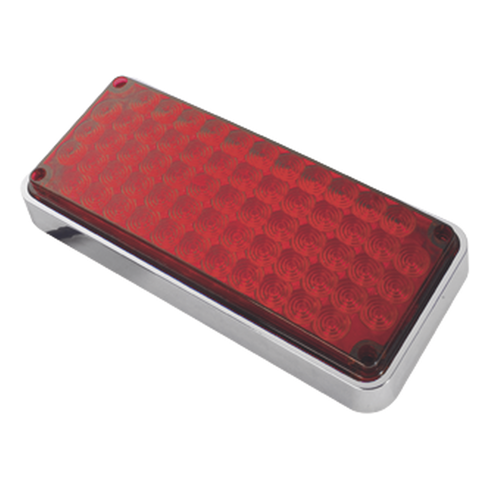 Luz de Advertencia de 7X3", Color Rojo, Ideal para Ambulancias