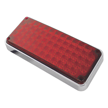 Luz de Advertencia de 7X3", Color Rojo, Ideal para Ambulancias