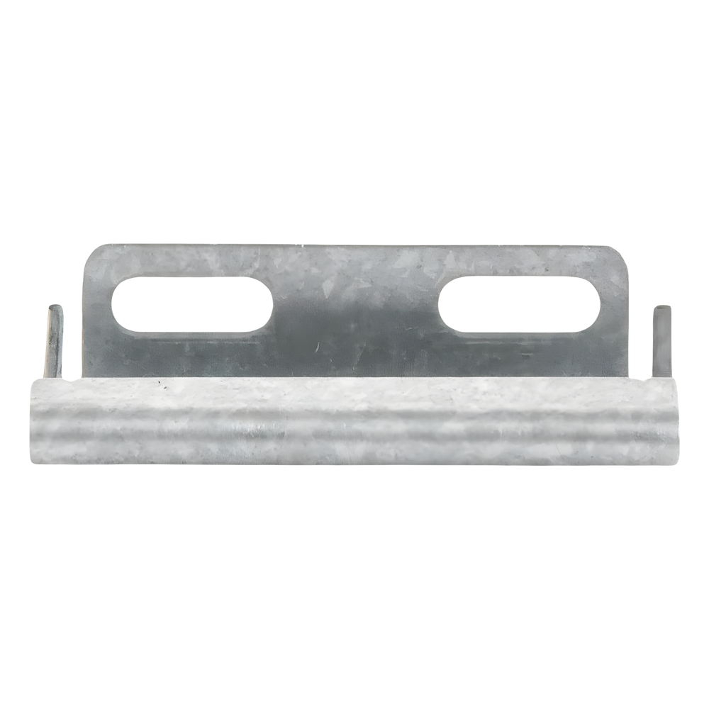 Placa salida a tubo automática para peralte de 66mm y 116mm, con acabado Electro Zinc