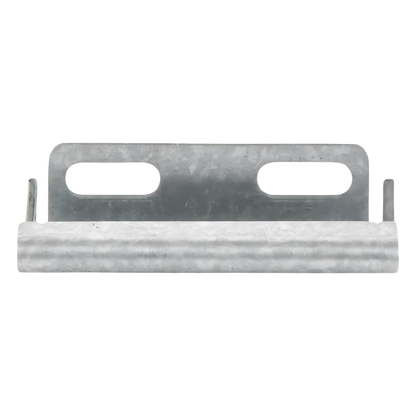 Placa salida a tubo automática para peralte de 66mm y 116mm, con acabado Electro Zinc