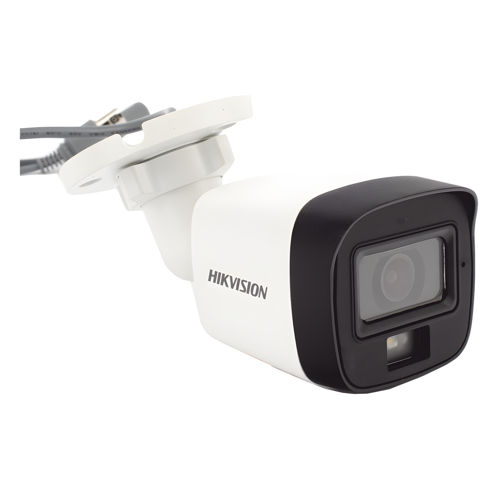 [Dual Light] Kit TurboHD 3K (5 Megapixel) / DVR 4 Canales / 4 Cámaras Bala para Exterior y Metal / Micrófono Integrado / Accesorios de Interconexión