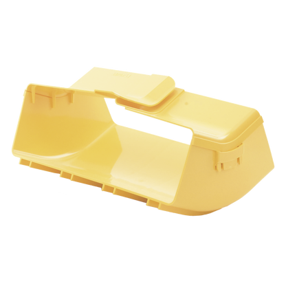 Bajada Vertical Interior de 45º con Tapa, Para uso con Canaletas 12X4 FiberRunner™, Color Amarillo