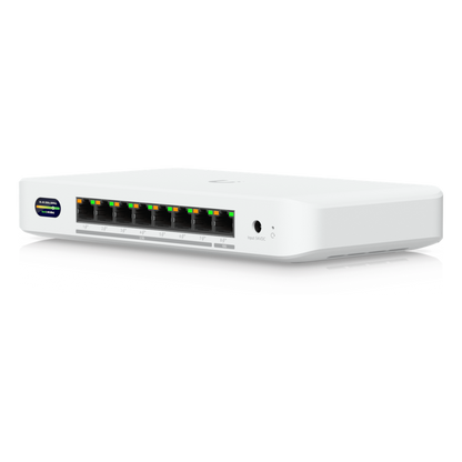UniFi Device Bridge Switch (UDB-Switch) – Switch PoE+ Compacto con Puertos Multi-Gig (1 x 10 GbE y 7 x 2.5 GbE) y Enlace Inalámbrico WiFi 7 Integrado