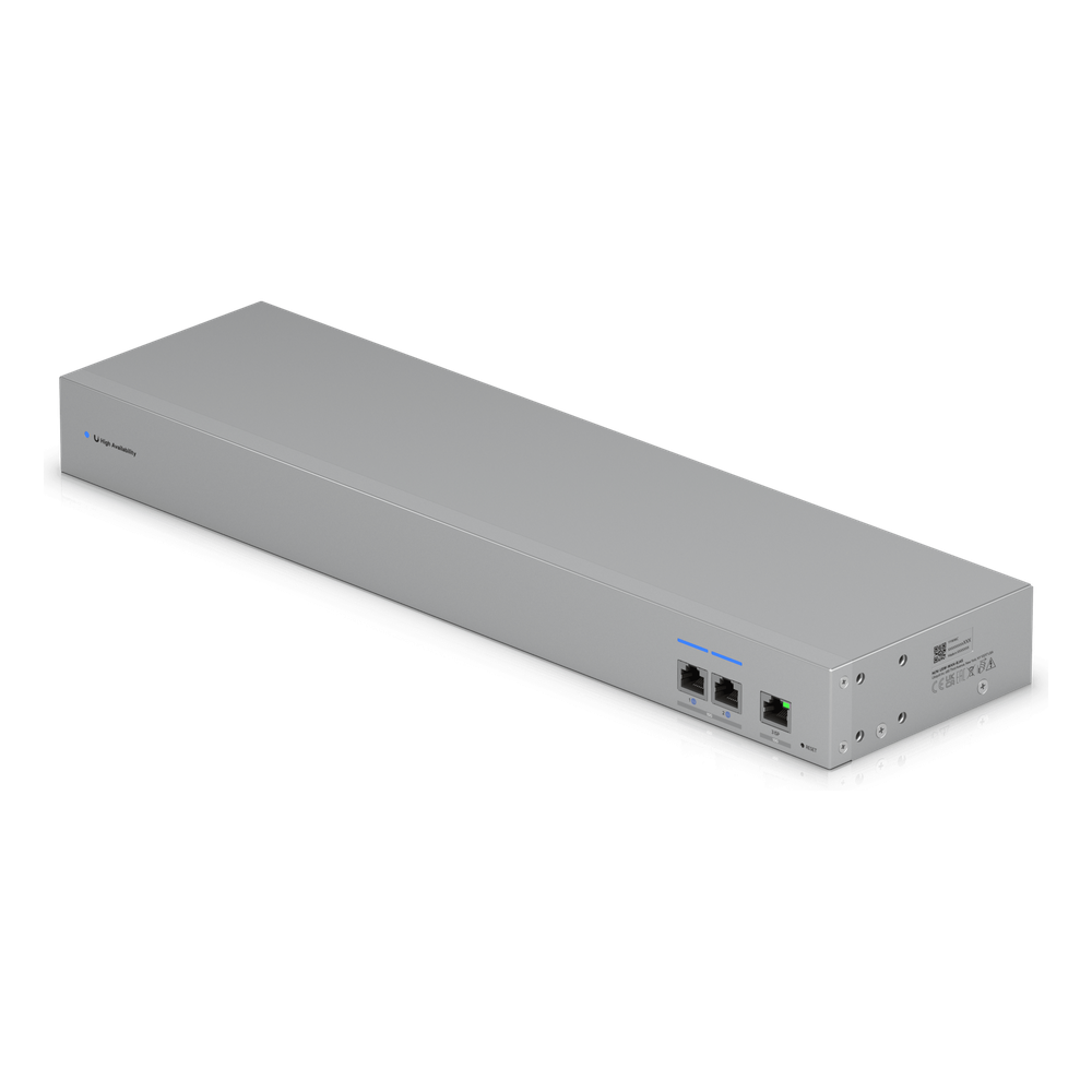 UniFi USW-WAN – Switch WAN Capa 2 con 3 Puertos RJ45 10 GbE y 1 Puerto RJ45 GbE y Alimentación CA Redundante para Alta Disponibilidad con UniFi