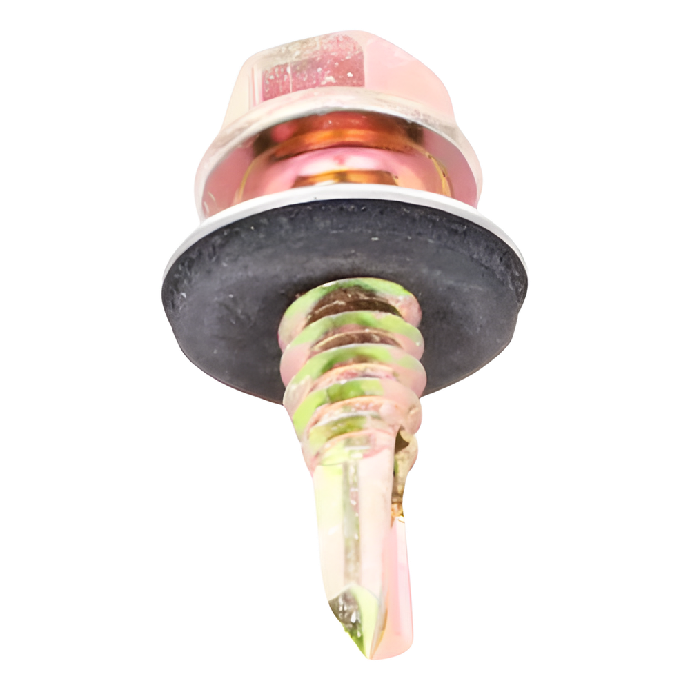 Tornillo Punta Broca Sello Montado 6.4 X 25 mm (1/4" X 1") Caj. C/100pz.