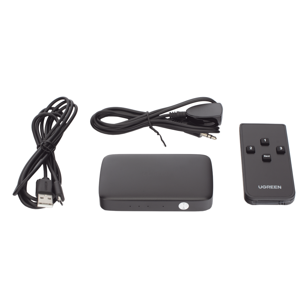 Conmutador HDMI (Switch) 4K@30Hz | 3 Entradas a 1 Salida | 3D | Transmisión Estable | Incluye Control Remoto | Receptor de Infrarrojos | Indicador