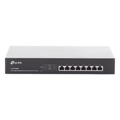 Switch Gigabit PoE+ no administrable de 8 puertos 10/100/1000 Mbps, para escritorio