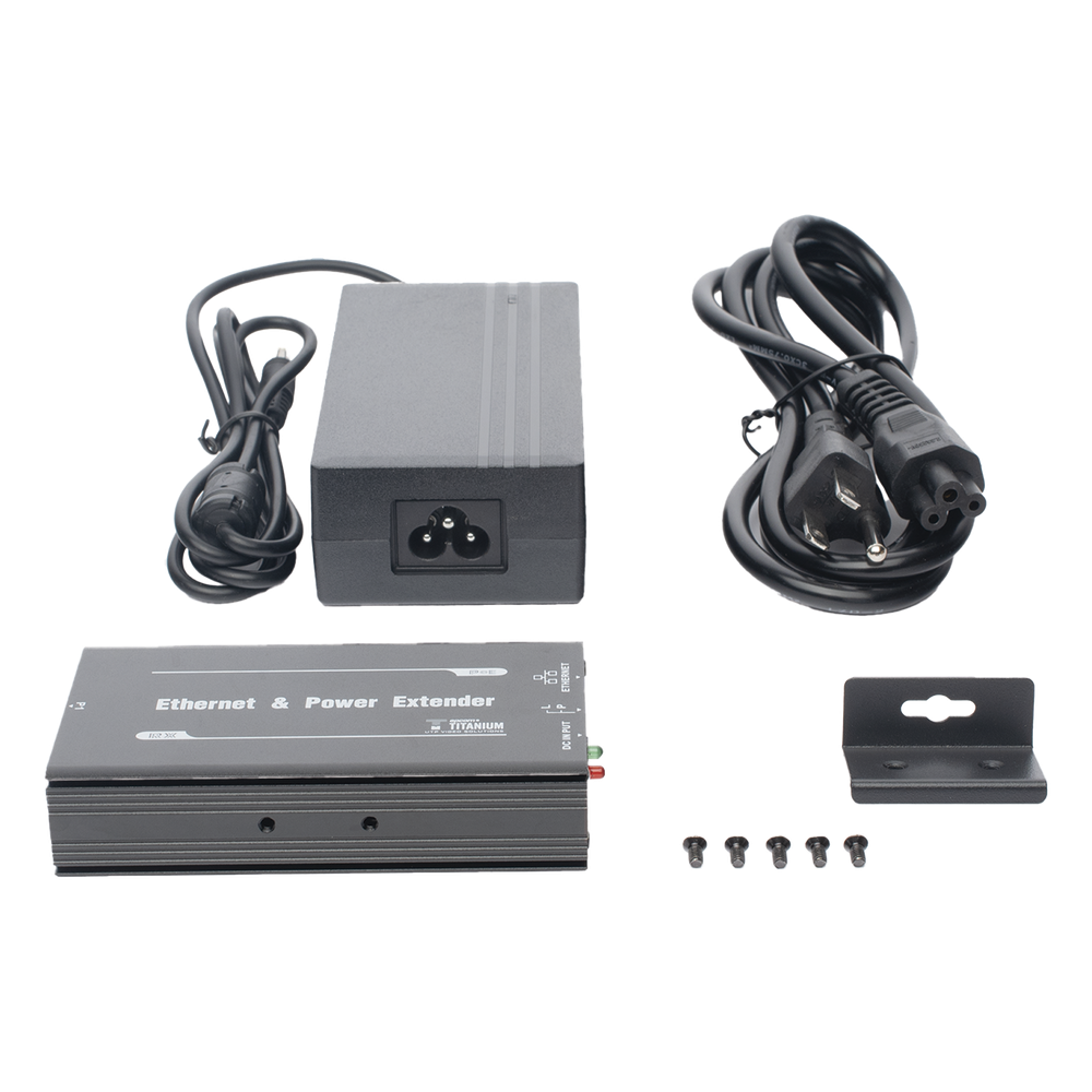 (POE 600 METROS) Receptor para Extensor PoE TT-8001TPOE / 1 Puerto para recepción de video y alimentación (PoE) / IDEAL PARA DOMOS Y CAMARAS IP