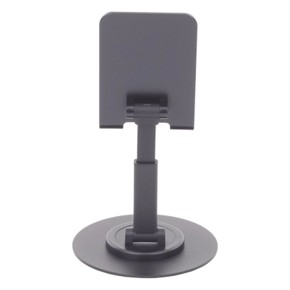 Soporte para Teléfono Celular Giratorio | 360° de Rotación | Angulo Ajustable | Altura Ajustable 17-20cm | Antideslizante | Ejes Giratorios de Alta