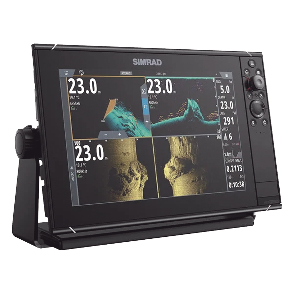 Pantalla Náutica NSS12 evo3S / Pantalla SolarMAX IPS 12 Pulgadas / Procesador iMX 8 / Ecosonda Integrada 1kW CHIRP / Conectividad Inalámbrica