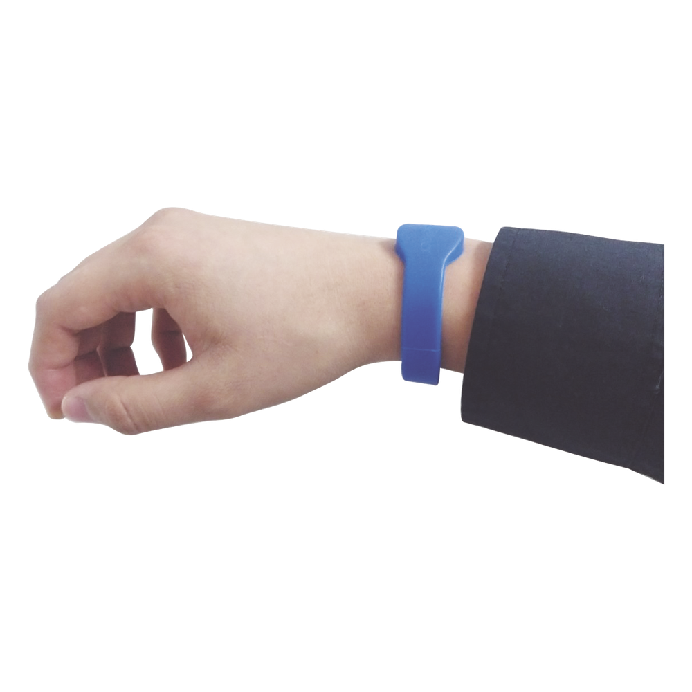 Brazalete de PROXIMIDAD 125 Khz (TIPO EM), 74 mm Diametro, color azul