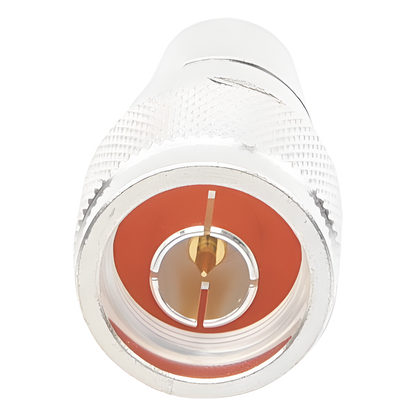 Conector N Macho de Rosca para Cables RG-8/U, 9913, 7810A, 8214, CNT-400, LMR-400, Plata/ Oro/ Teflón