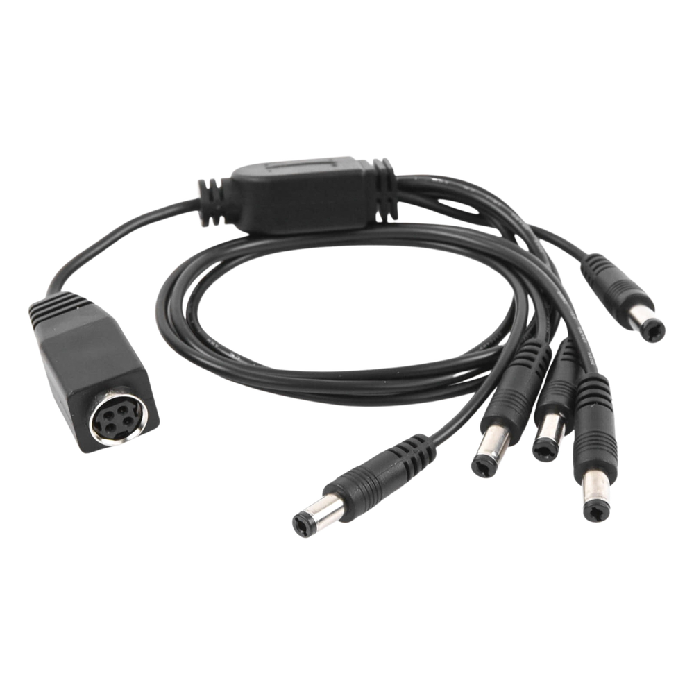 Cable con 5 Vías para Alimentar 4 Cámaras TurboHD y DVR TurboHD Epcom / Hikvision